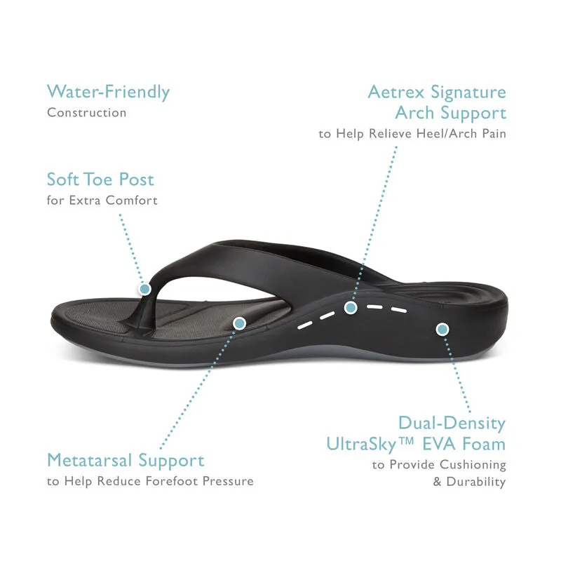 Aetrex Womens Maui Orthotic Flips (L3W)
