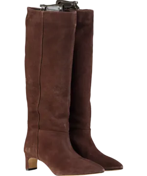 & Other Stories Brown Pointed-toe Knee-high Boots UK 7 EU 40 