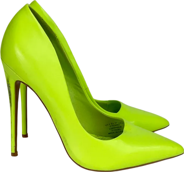 ASOS Lime Green Pointed Toe Stiletto Heels UK 4 EU 37 