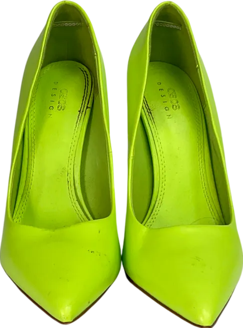 ASOS Lime Green Pointed Toe Stiletto Heels UK 4 EU 37 