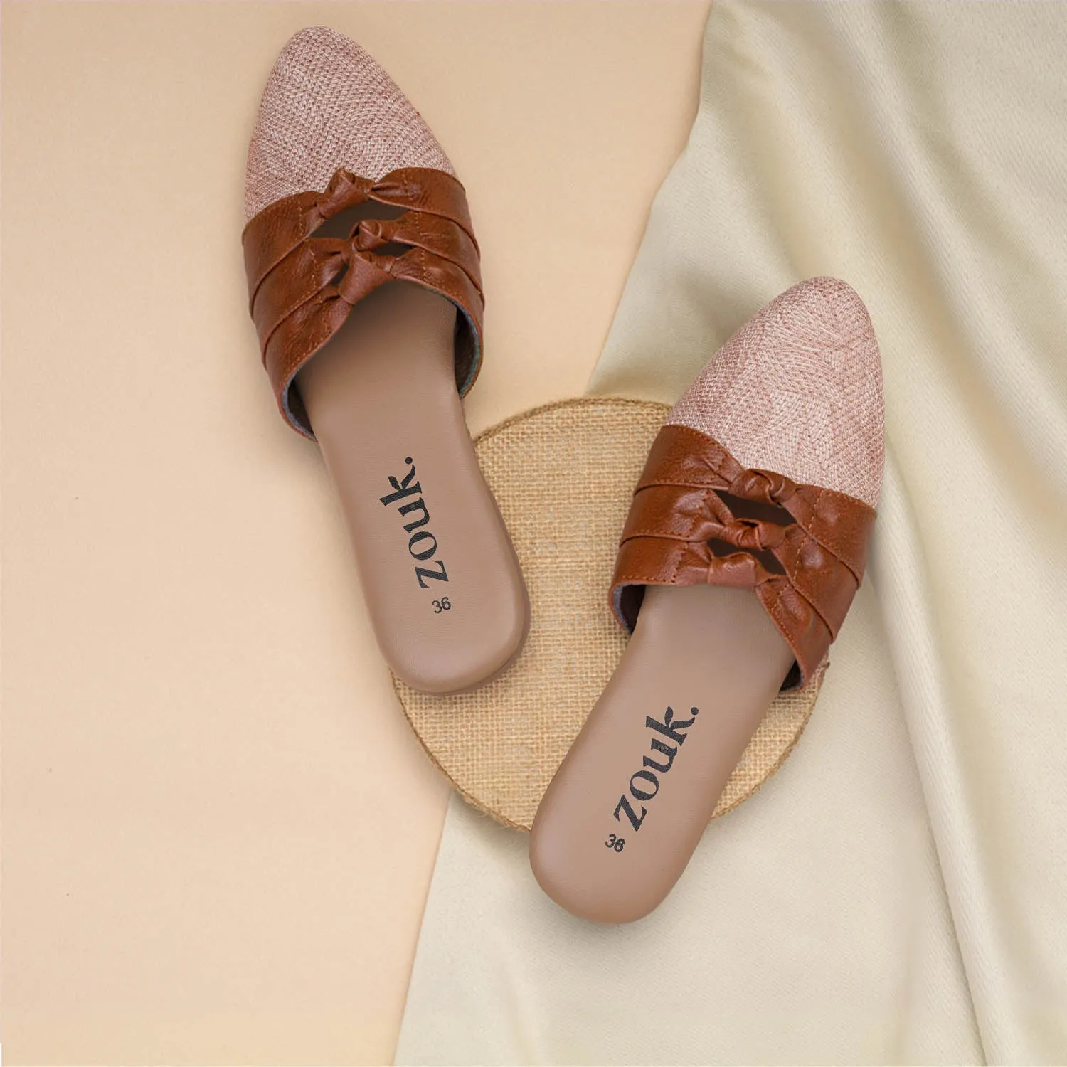 Bangalore Botanica Knotted Mules