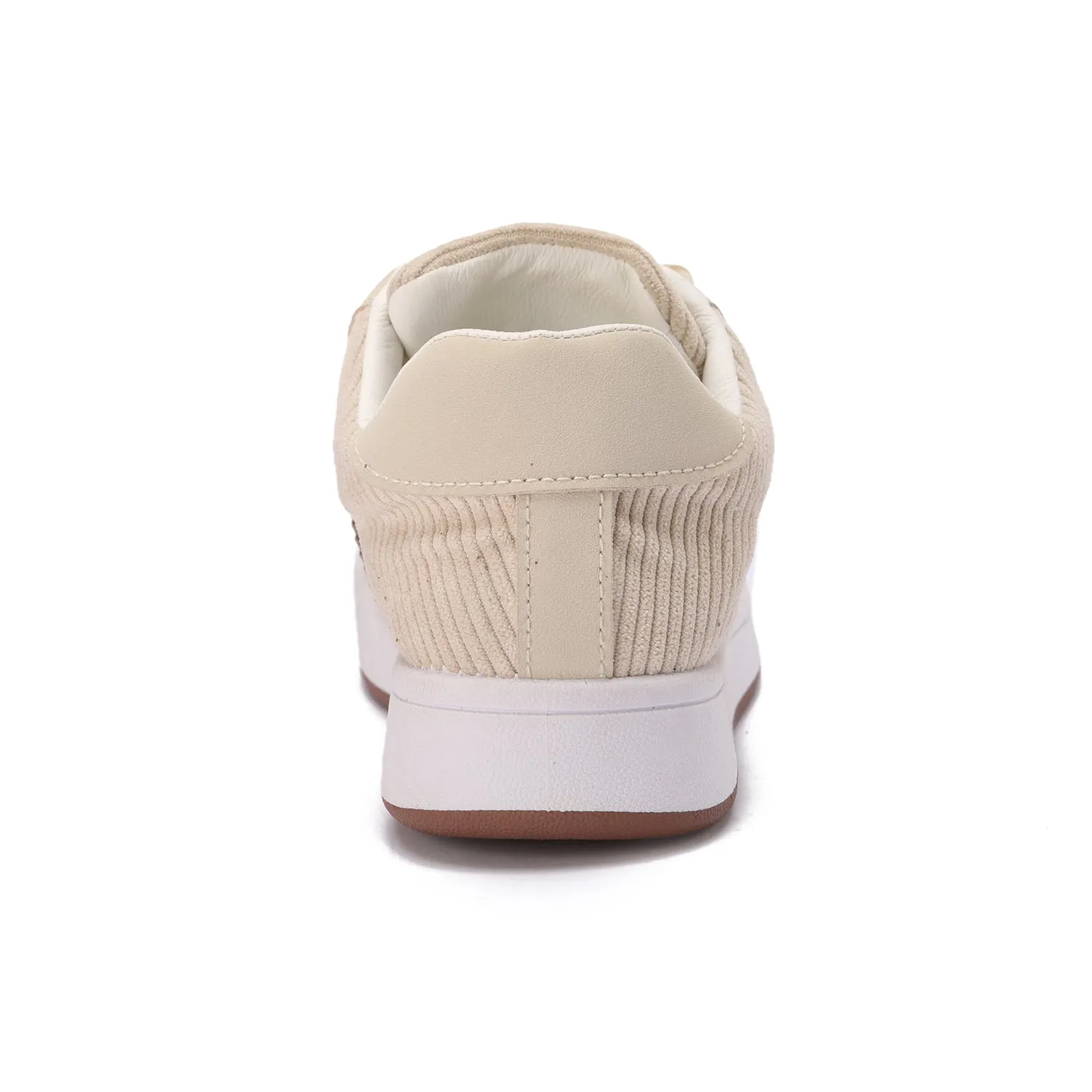 Corduroy Retro Sneakers-Beige