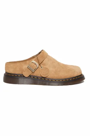 DR MARTENS ISHAM SUEDE MULES - SANDY TAN DESERT