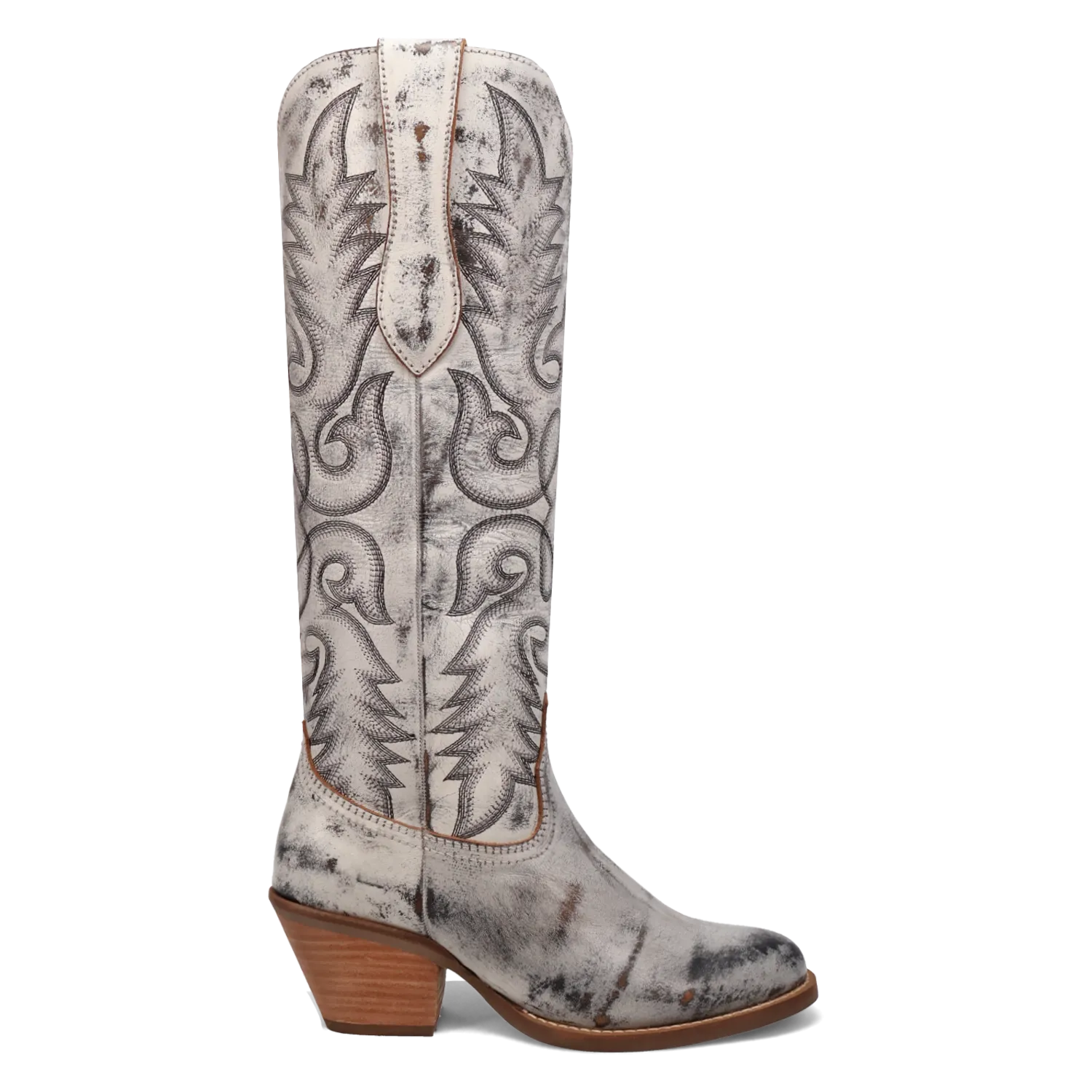 Faded Love Black Metallic Leather Boot (DS)