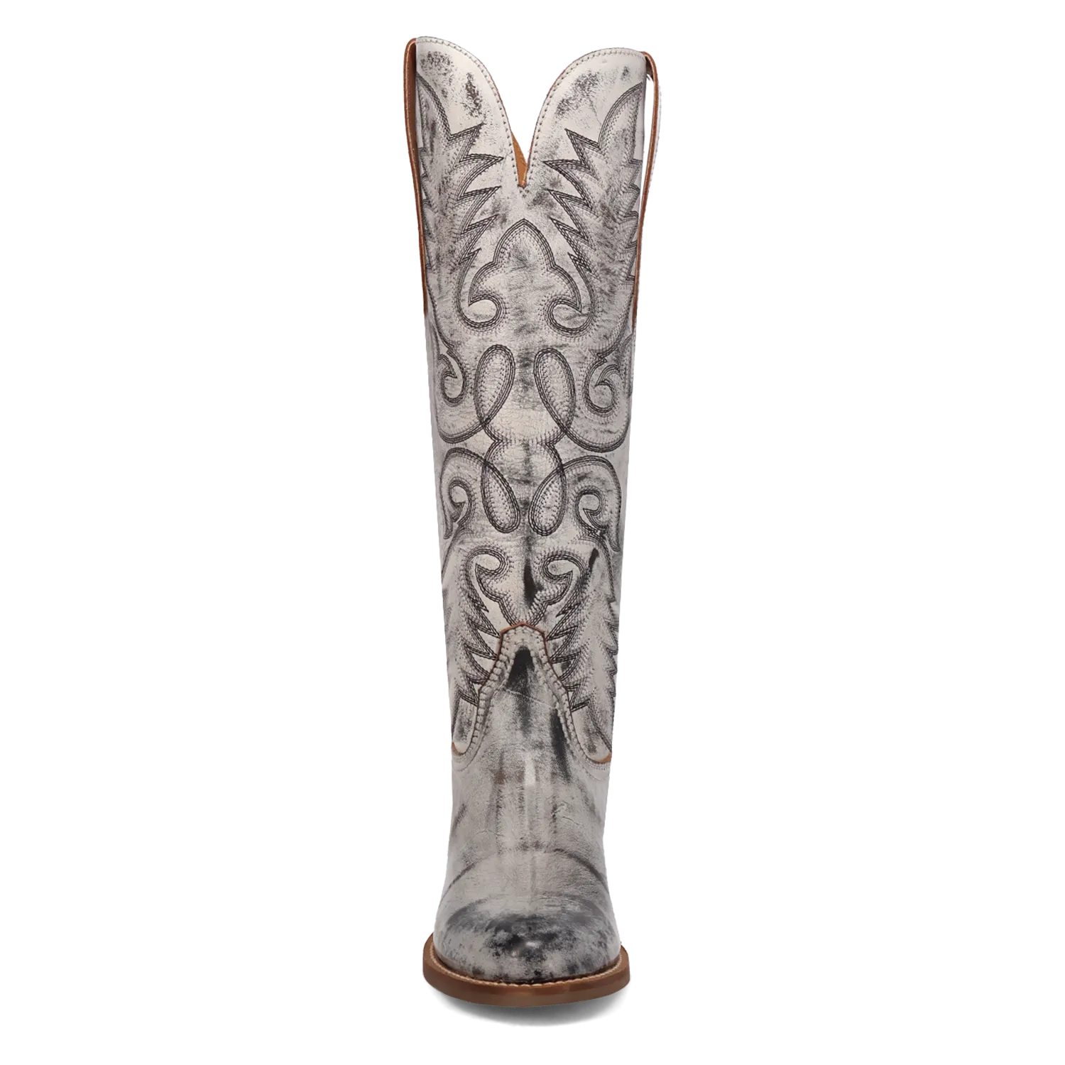 Faded Love Black Metallic Leather Boot (DS)