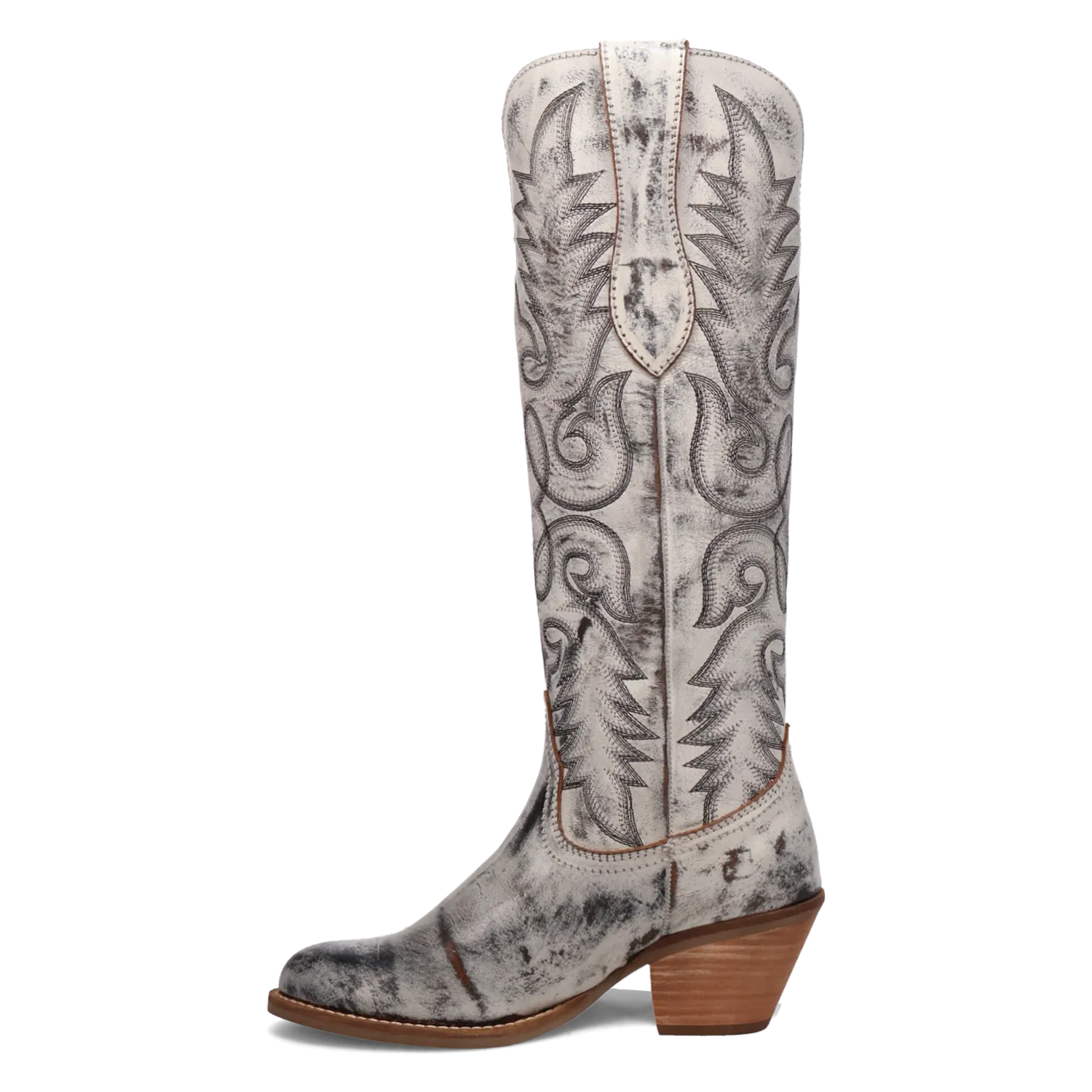 Faded Love Black Metallic Leather Boot (DS)