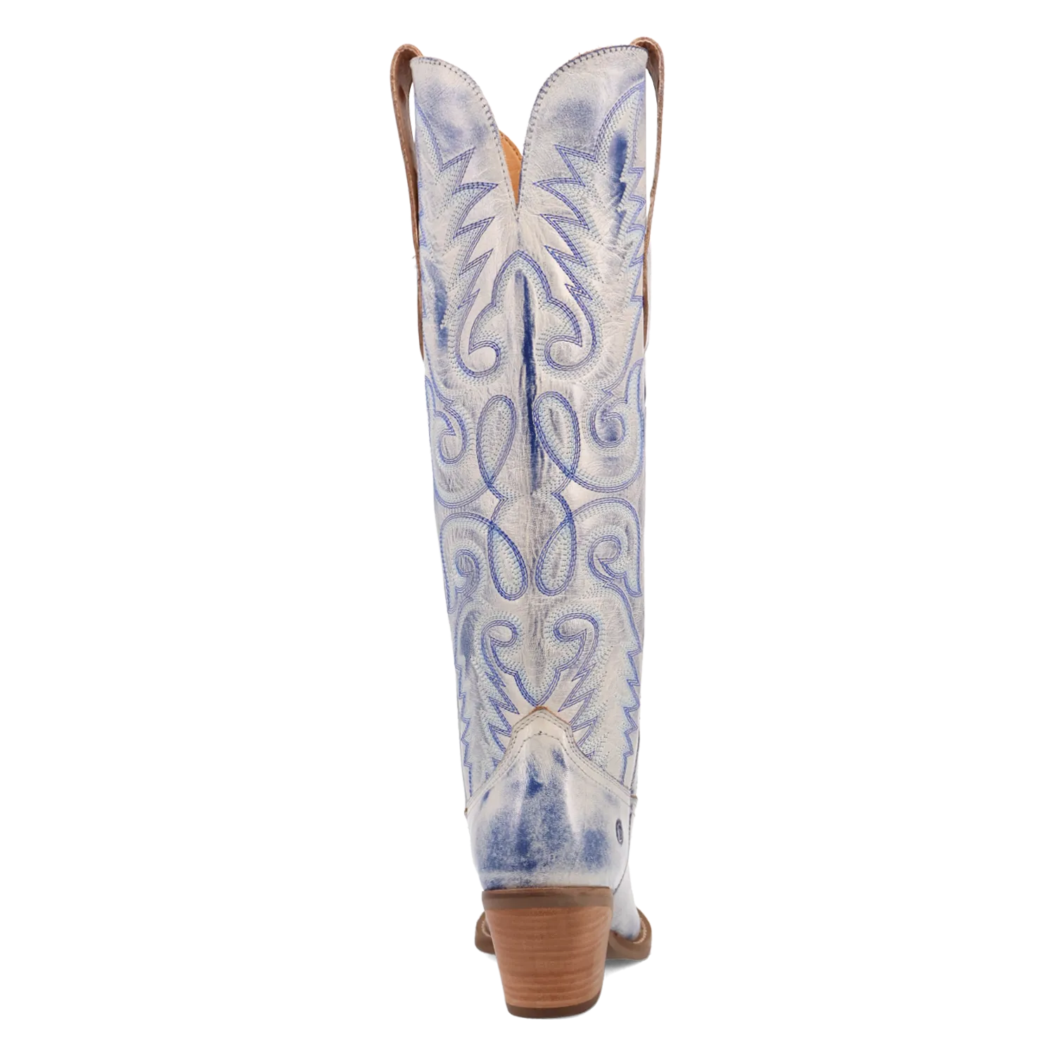 Faded Love Blue Metallic Leather Boot (DS)