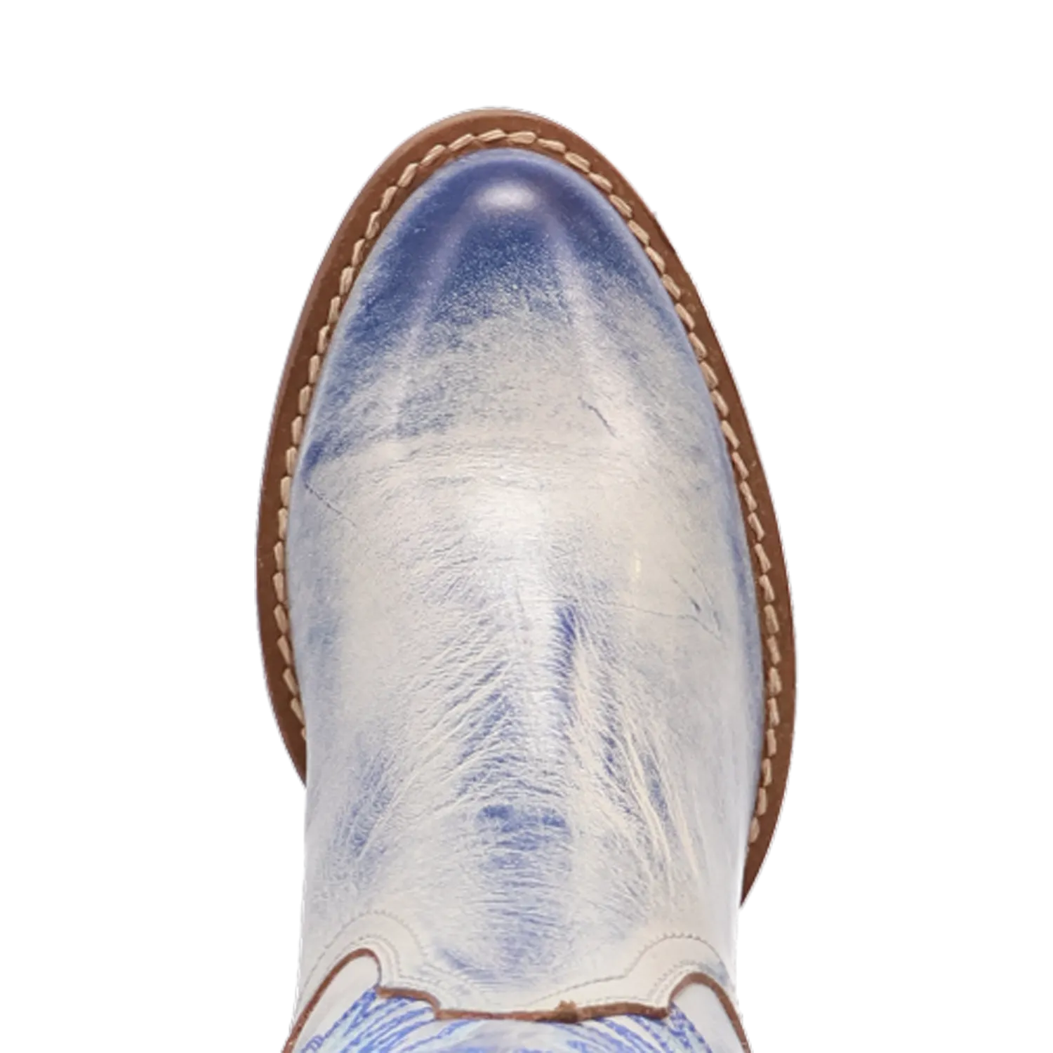 Faded Love Blue Metallic Leather Boot (DS)