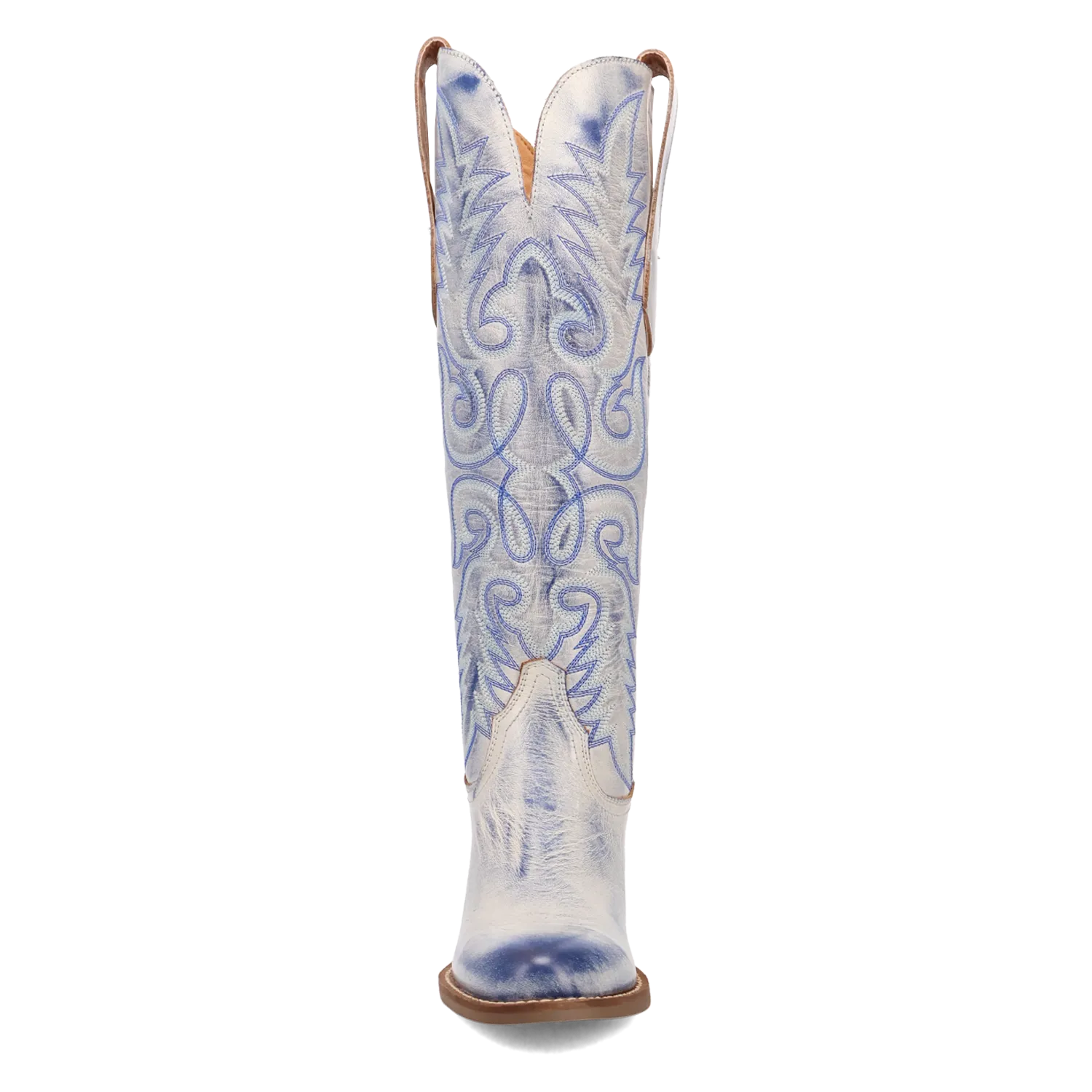 Faded Love Blue Metallic Leather Boot (DS)