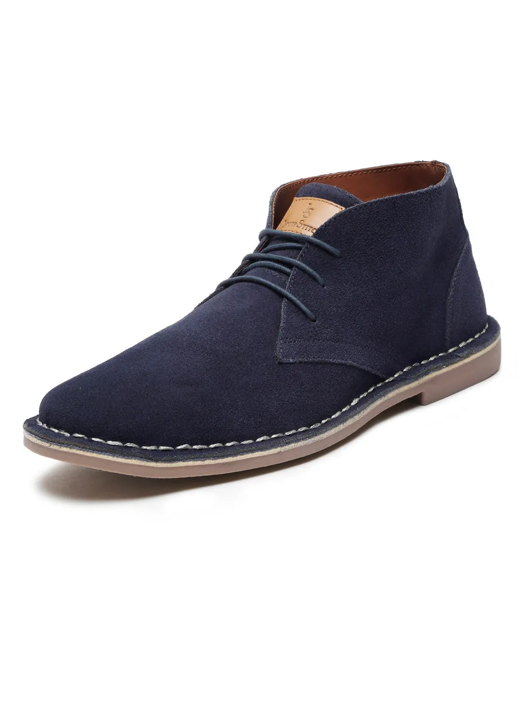 Federal Blue Italian Suede Leather British Stitch Down Chukka Boots