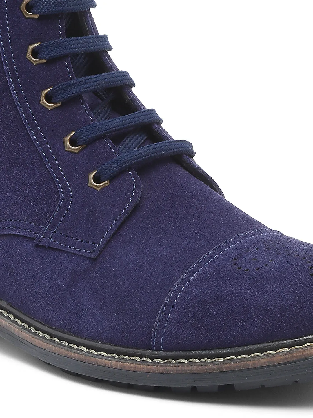 Handcrafted Italian Leather High Ankle Biking Boots