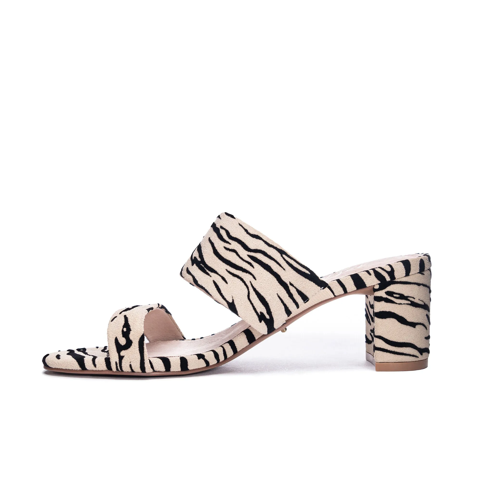 Liya Zebra Suede Heel