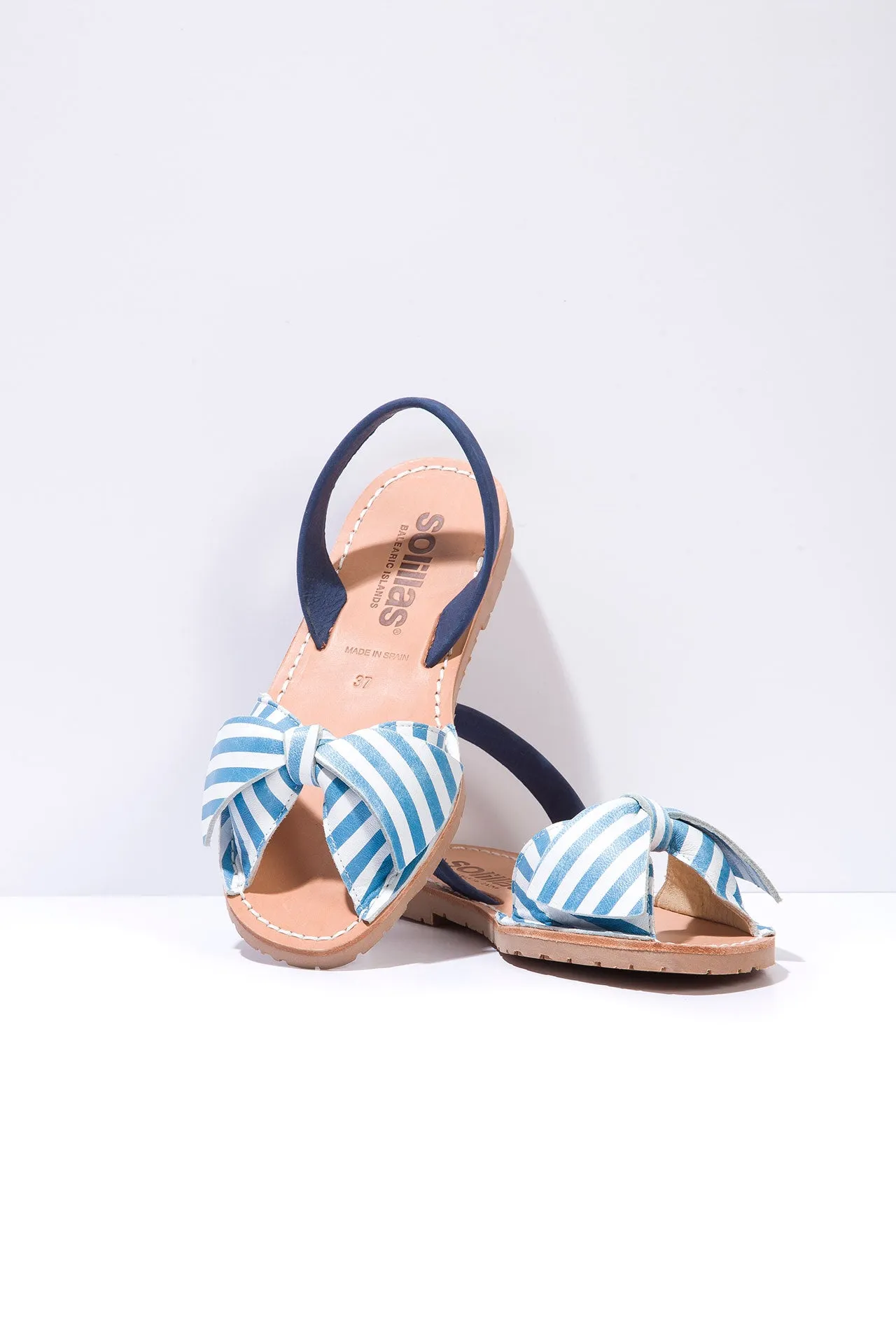 Marina Lazo - Bow Detail Suede Sandals