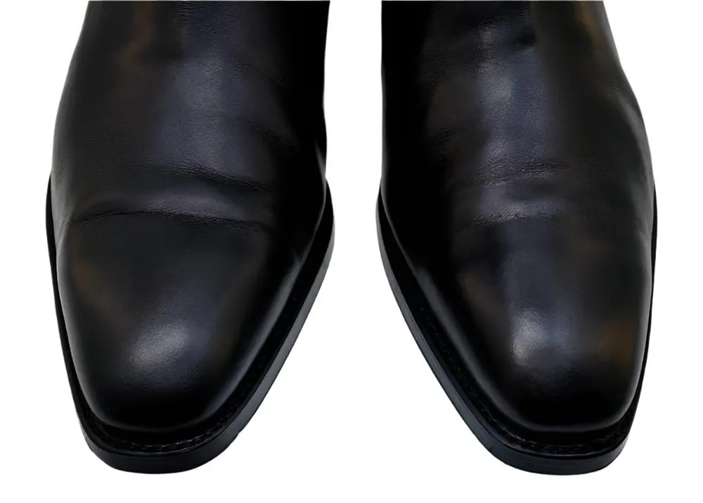 Men's Chelsea Boots Sendra 10608 Black Leather pull up available size 40
