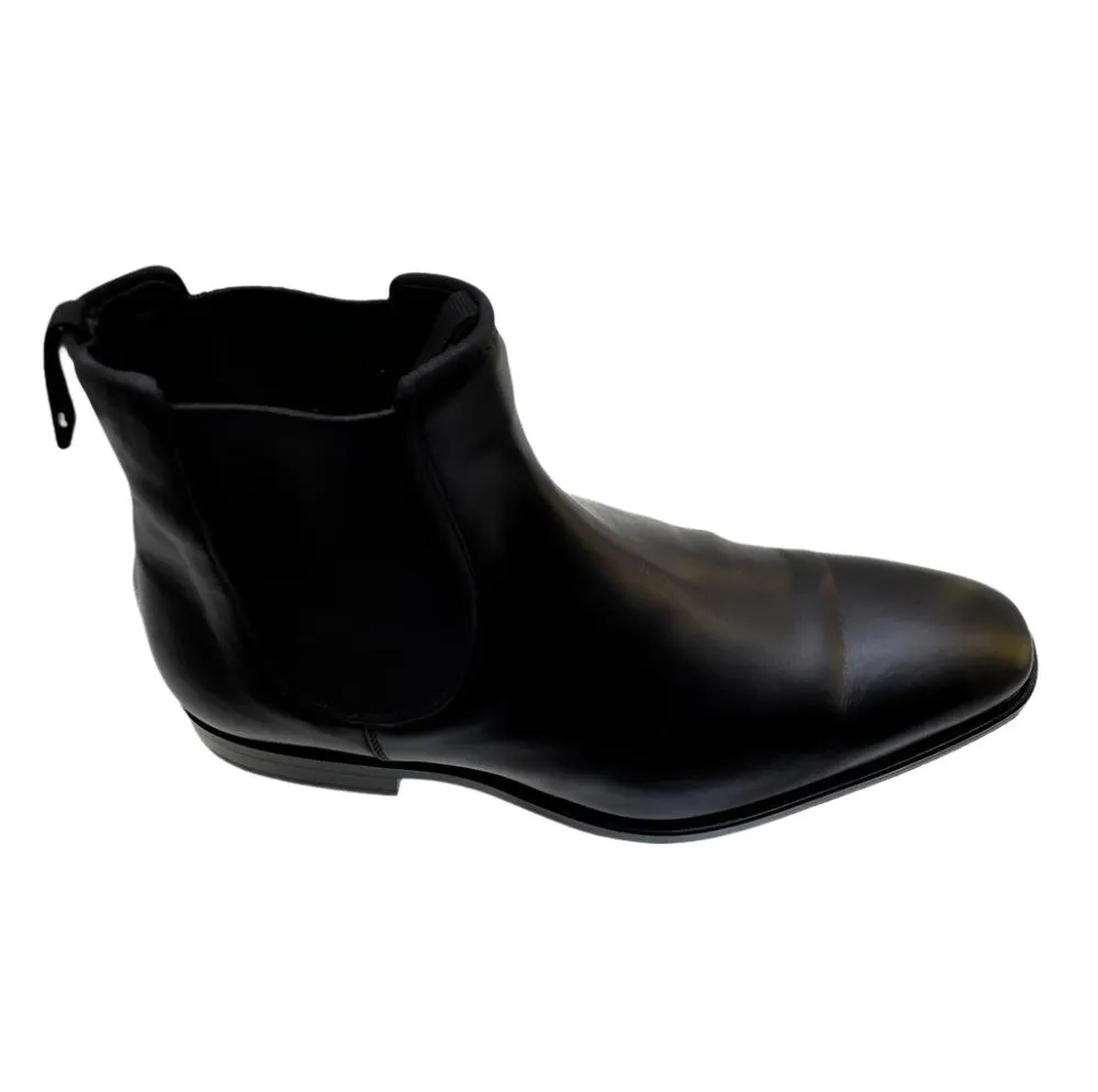 Men's Chelsea Boots Sendra 10608 Black Leather pull up available size 40