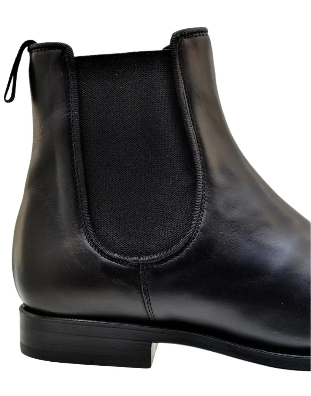 Men's Chelsea Boots Sendra 10608 Black Leather pull up available size 40