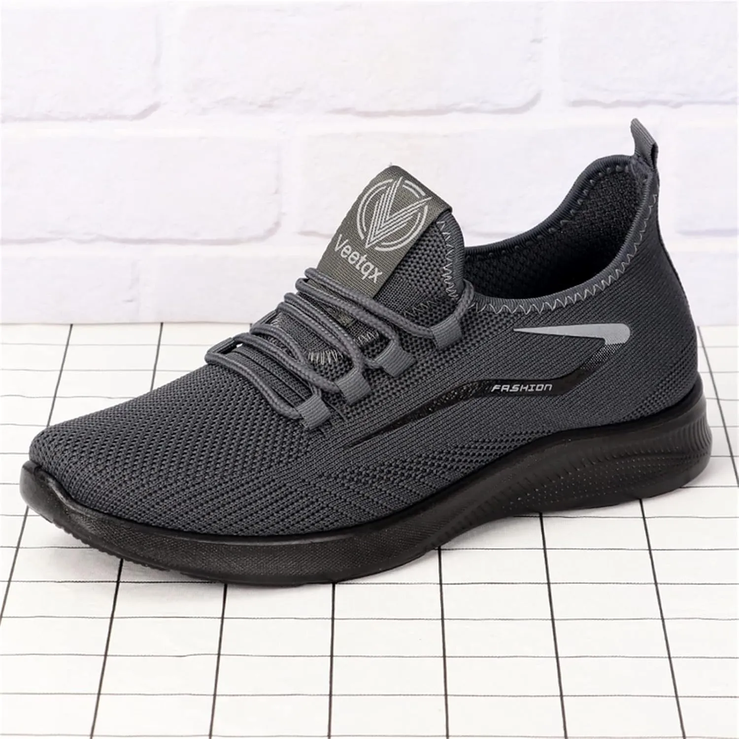 Men's Reathable Stretch Canvas Shoes Casual Sneaker Mesh Breathable Walking Shoe Arch Support Plantar Fasciitis