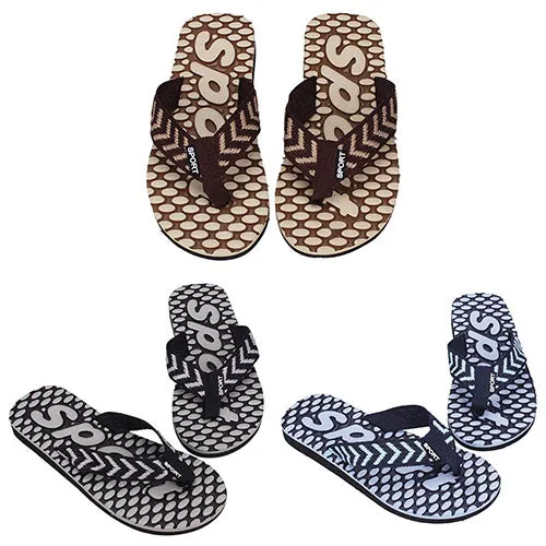 Men's Summer Sport Dot Print Indoor Slippers Outdoor Flip Flops Beach Sandals