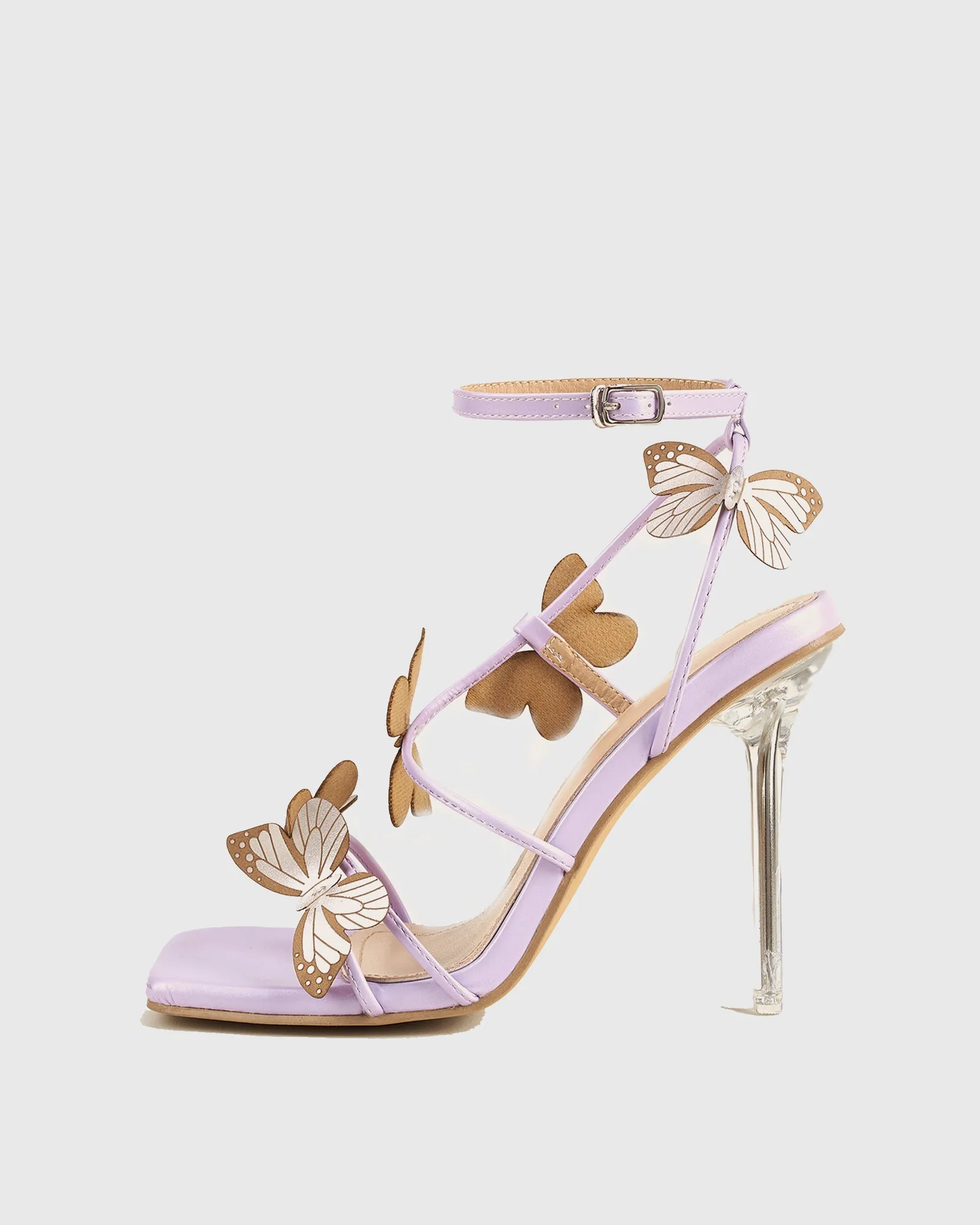 Rosario Butterfly Strap Sandals In Purple