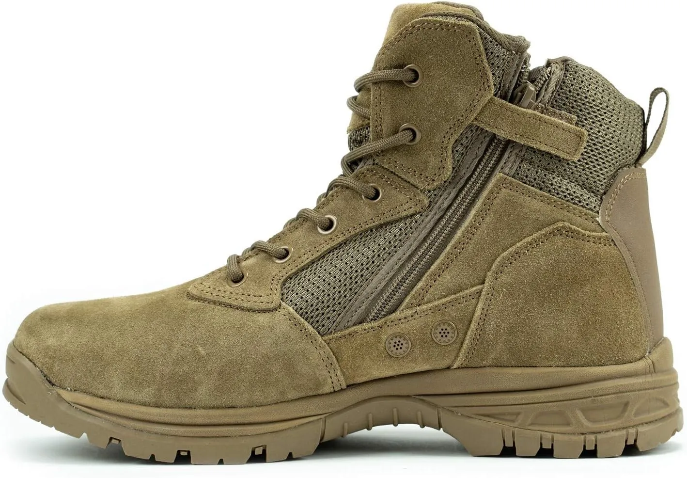 RYNO GEAR 6" Coolmax Tactical Combat Breathable Side Zip Boots