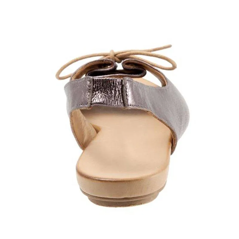 Women's Elastic Band Lace-Up Peep Toe Sandals