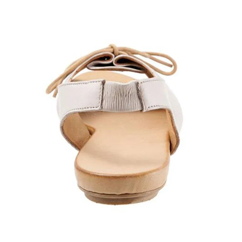 Women's Elastic Band Lace-Up Peep Toe Sandals