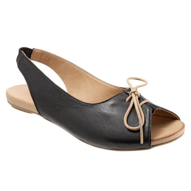 Women's Elastic Band Lace-Up Peep Toe Sandals