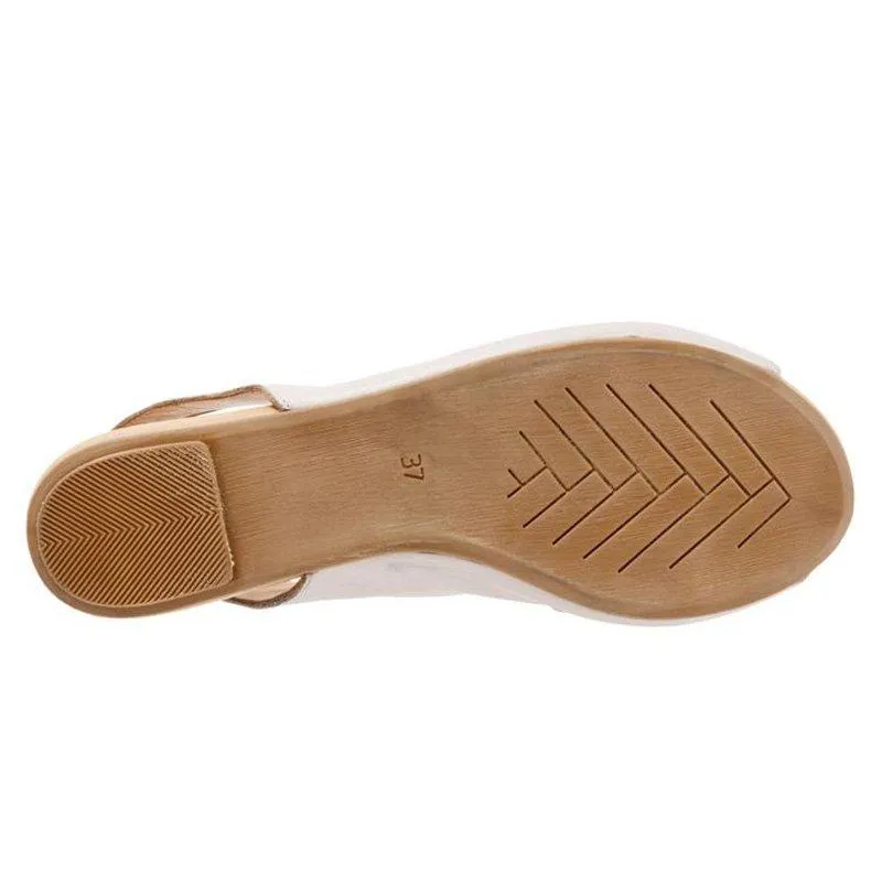 Women's Elastic Band Lace-Up Peep Toe Sandals